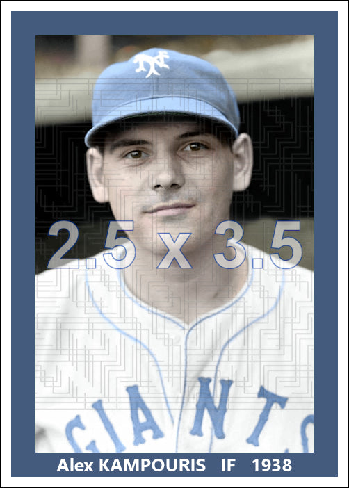 Alex Kampouris - 1938 New York Giants - choose a size & style