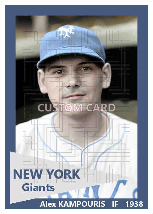 Alex Kampouris - 1938 New York Giants - choose a size & style