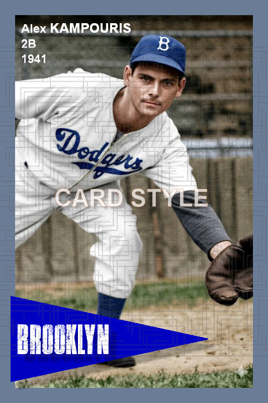 Alex Kampouris - 1941 Brooklyn Dodgers - choose a size & style