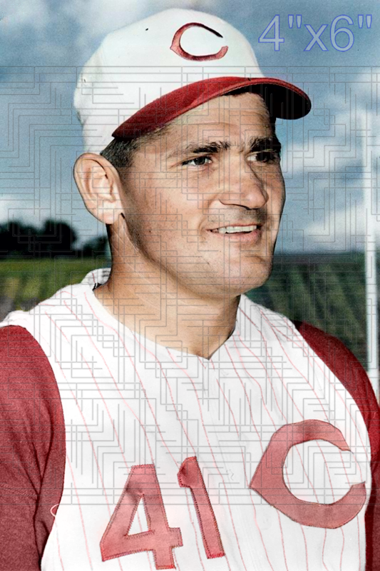 Alex Kellner - 1958 Cincinnati Reds - choose a size & style
