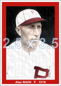 Alex Main - 1918 Philadelphia Phillies - choose a size & style
