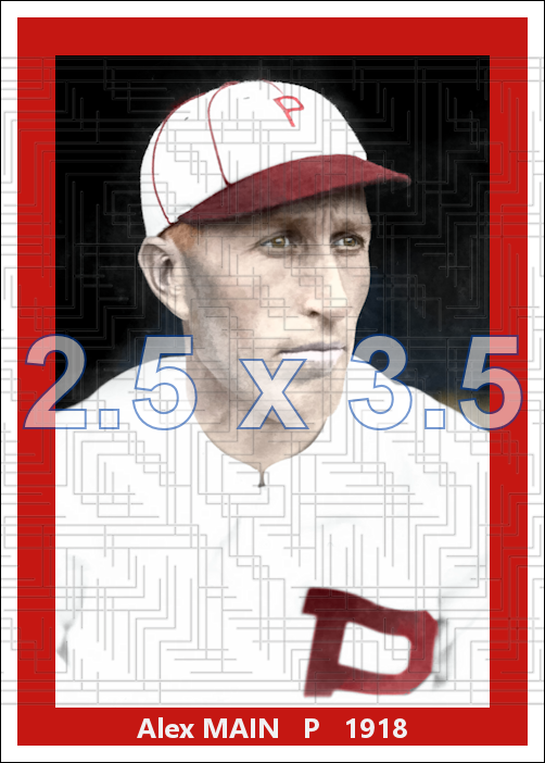 Alex Main - 1918 Philadelphia Phillies - choose a size & style