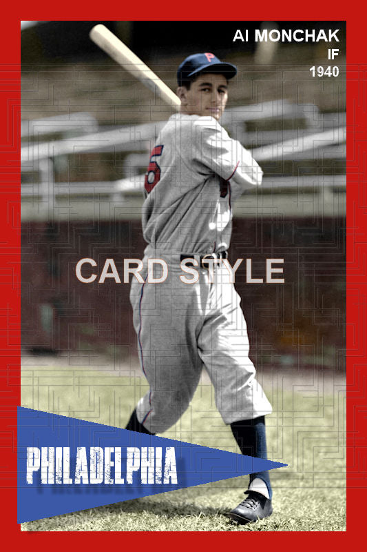 Al Monchak - 1940 Philadelphia Phillies - choose a size & style