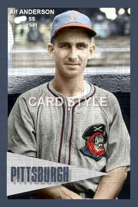 Alf Anderson - 1941 Pittsburgh Pirates - choose a size & style