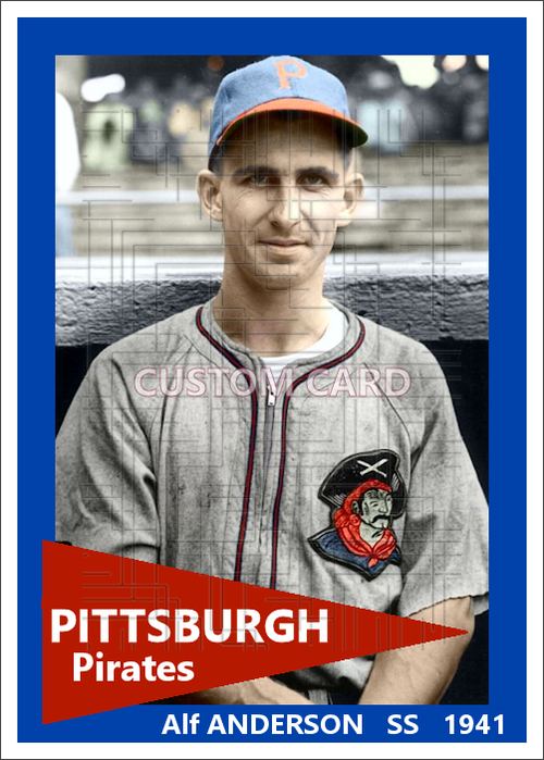 Alf Anderson - 1941 Pittsburgh Pirates - choose a size & style