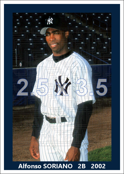 Alfonso Soriano - 2002 New York Yankees - choose a size & style
