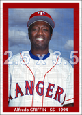 Alfredo Griffin - 1994 Texas Rangers - choose a size & style