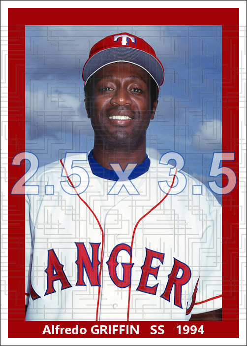 Alfredo Griffin - 1994 Texas Rangers - choose a size & style