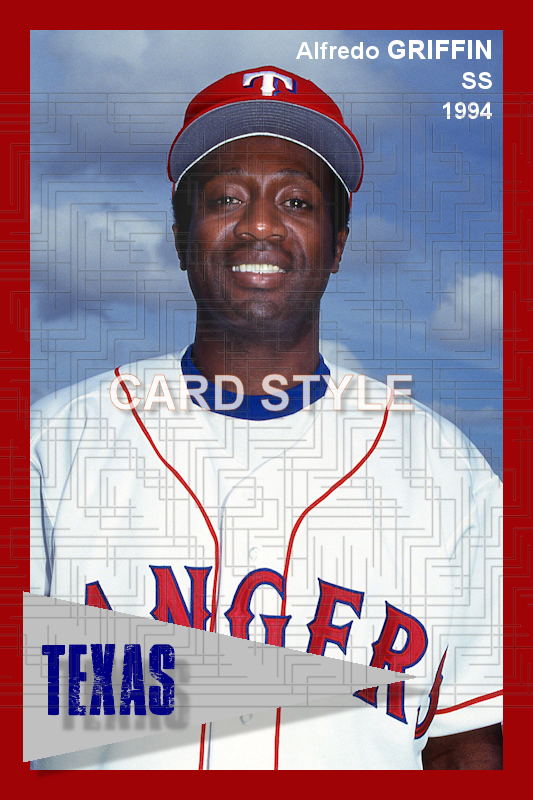 Alfredo Griffin - 1994 Texas Rangers - choose a size & style