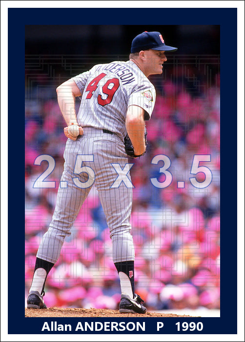 Allan Anderson - 1990 Minnesota Twins - choose a size & style