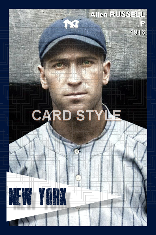 Allen Russell - 1916 New York Yankees - choose a size & style