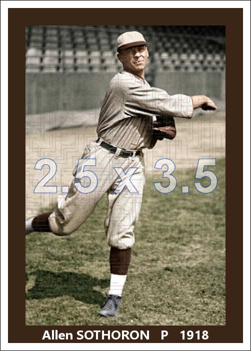 Allen Sothoron - 1918 St. Louis Browns - choose a size & style