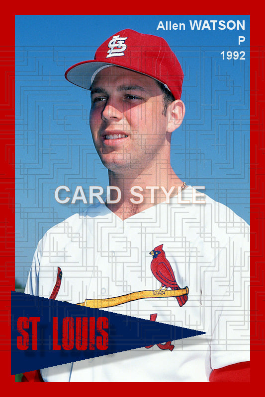 Allen Watson - 1992 St. Louis Cardinals - choose a size & style
