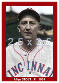 Allyn Stout - 1934 Cincinnati Reds - choose a size & style