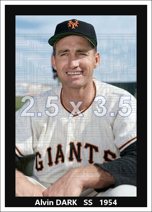 Alvin Dark - 1954 New York Giants - choose a size & style