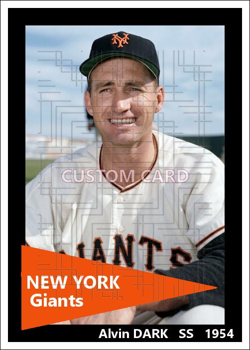 Alvin Dark - 1954 New York Giants - choose a size & style