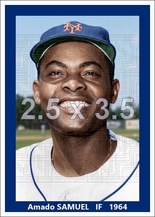 Amado Samuel - 1964 New York Mets - choose a size & style