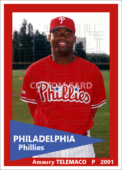 Amaury Telemaco - 2001 Philadelphia Phillies - choose a size & style