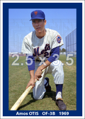 Amos Otis - 1969 New York Mets - choose a size & style