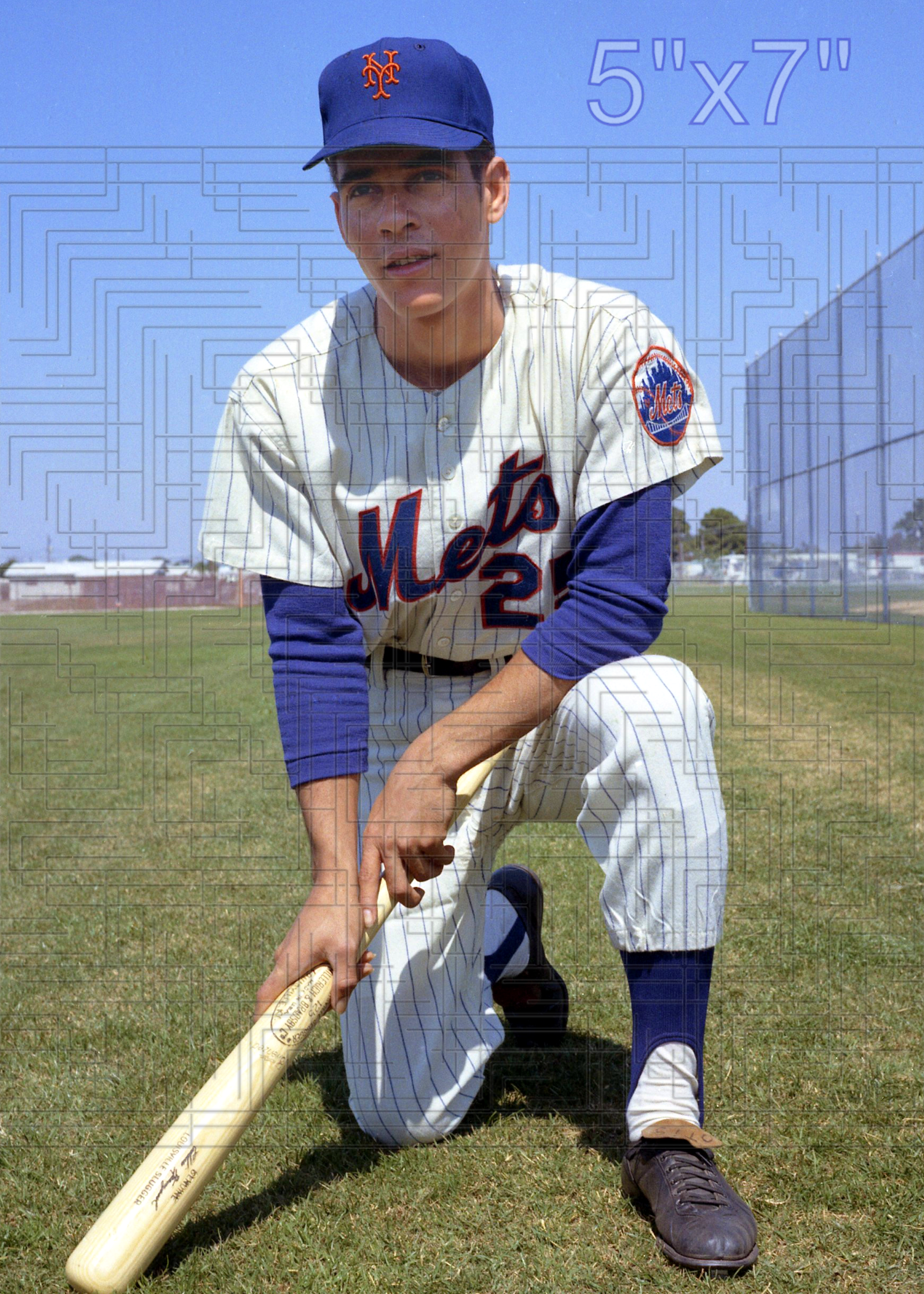 Amos Otis - 1969 New York Mets - choose a size & style
