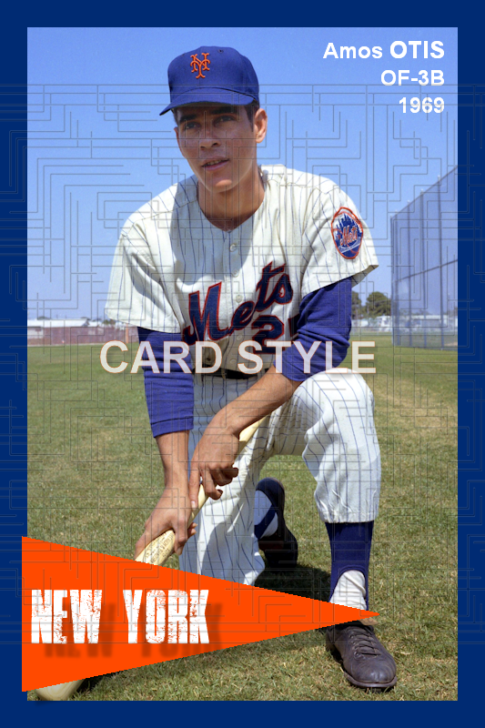Amos Otis - 1969 New York Mets - choose a size & style