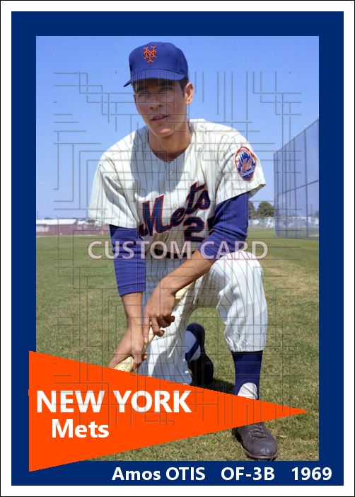Amos Otis - 1969 New York Mets - choose a size & style