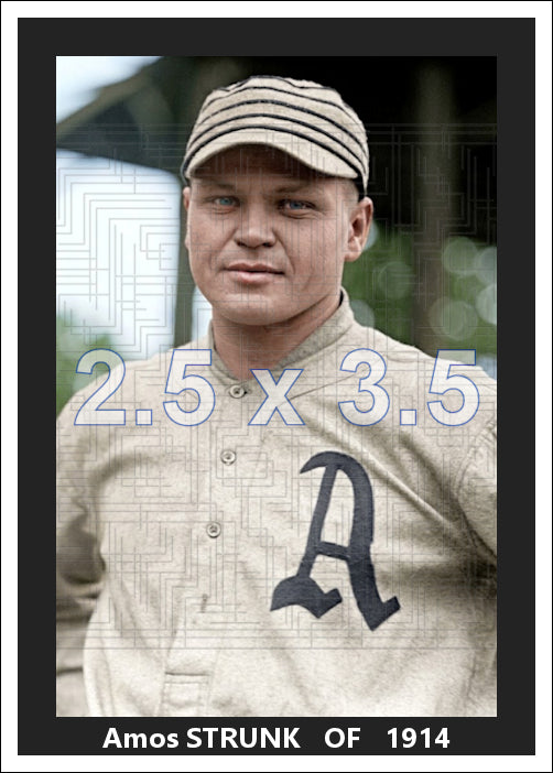 Amos Strunk - 1914 Philadelphia Athletics - choose a size & style