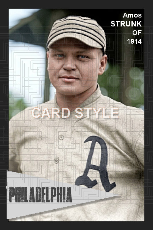 Amos Strunk - 1914 Philadelphia Athletics - choose a size & style