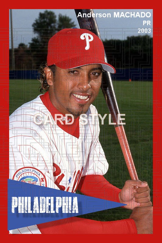 Anderson Machado - 2003 Philadelphia Phillies - choose a size & style