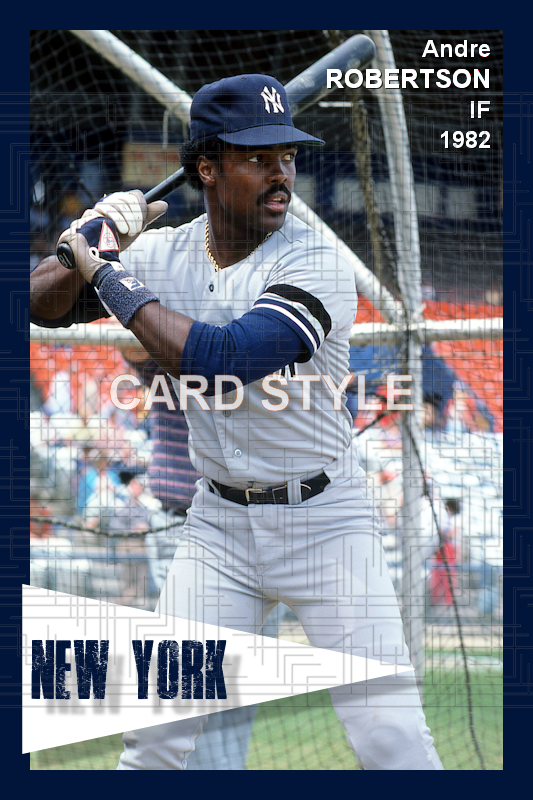 Andre Robertson - 1982 New York Yankees - choose a size & style