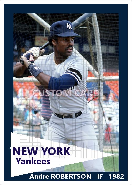 Andre Robertson - 1982 New York Yankees - choose a size & style