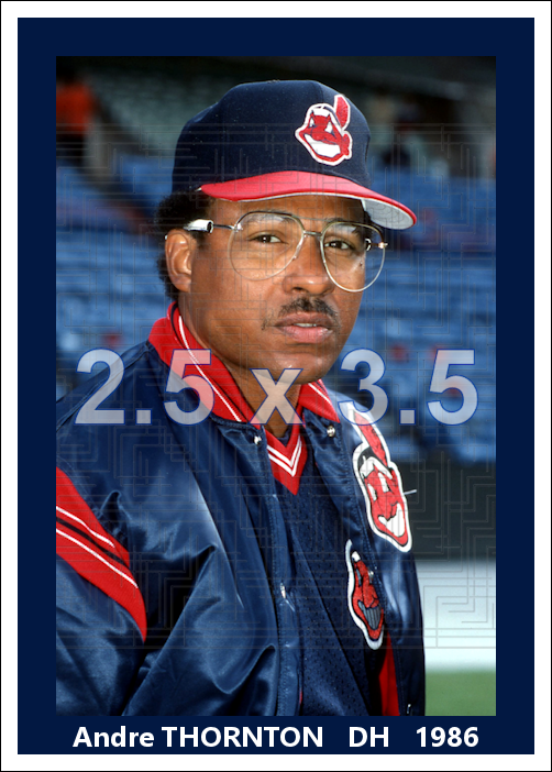 Andre Thornton - 1986 Cleveland Indians - choose a size & style