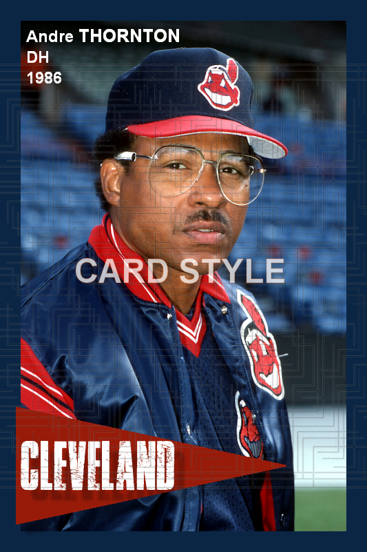 Andre Thornton - 1986 Cleveland Indians - choose a size & style