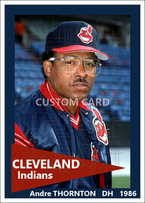Andre Thornton - 1986 Cleveland Indians - choose a size & style