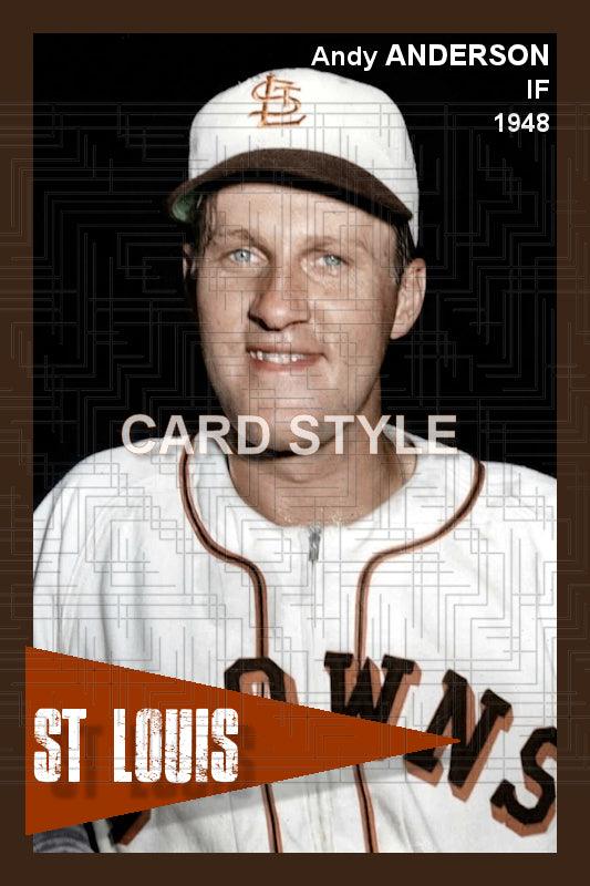 Andy Anderson - 1948 St. Louis Browns - choose a size & style
