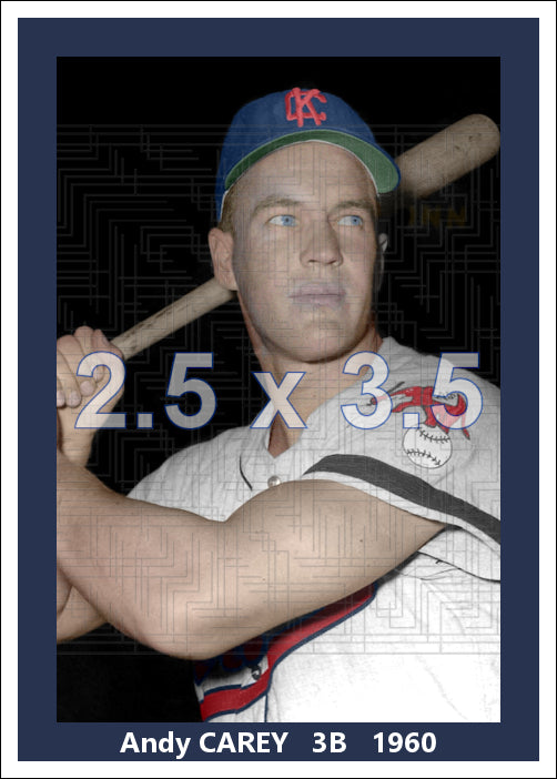 Andy Carey - 1960 Kansas City Athletics - choose a size & style