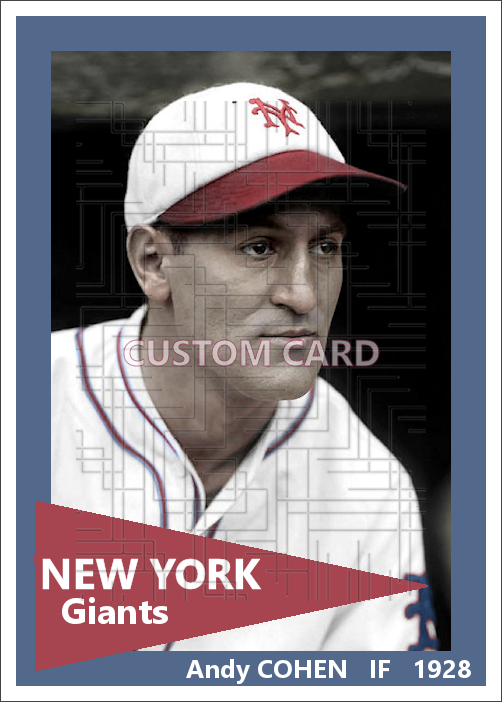 Andy Cohen - 1928 New York Giants - choose a size & style