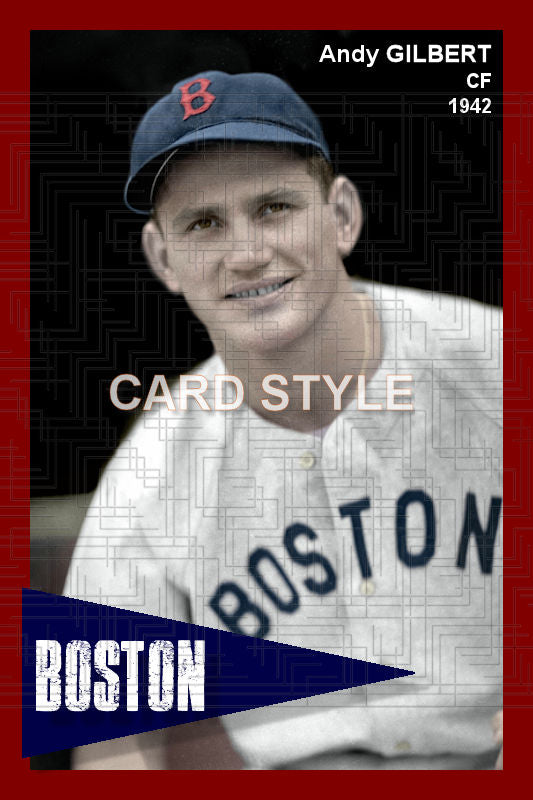 Andy Gilbert - 1942 Boston Red Sox - choose a size & style