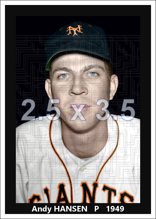 Andy Hansen - 1949 New York Giants - choose a size & style