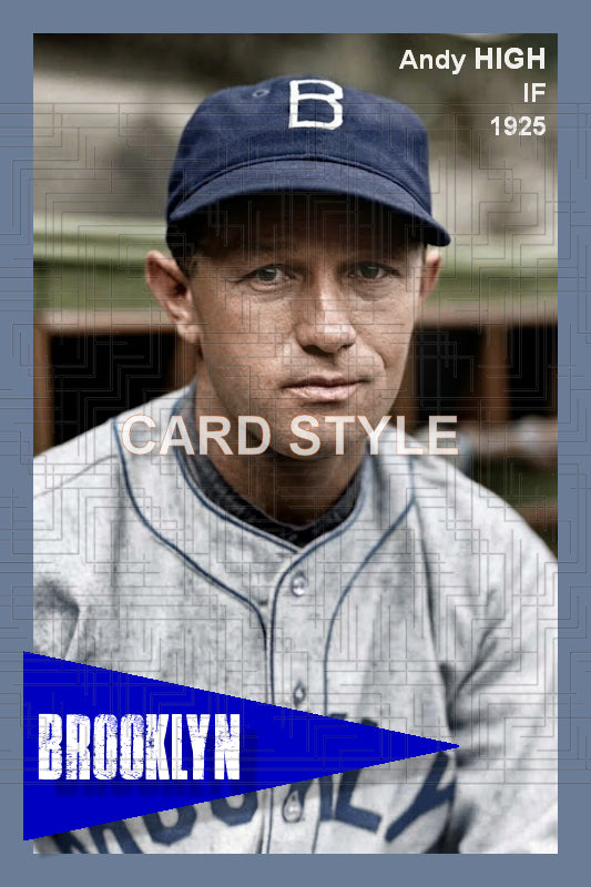 Andy High - 1925 Brooklyn Robins - choose a size & style