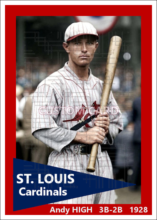 Andy High - 1928 St. Louis Cardinals - choose a size & style