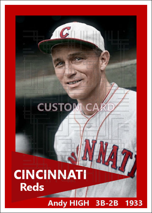 Andy High - 1933 Cincinnati Reds - choose a size & style