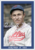 Andy High - 1934 Philadelphia Phillies - choose a size & style