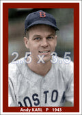 Andy Karl - 1943 Boston Red Sox - choose a size & style