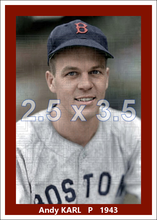 Andy Karl - 1943 Boston Red Sox - choose a size & style