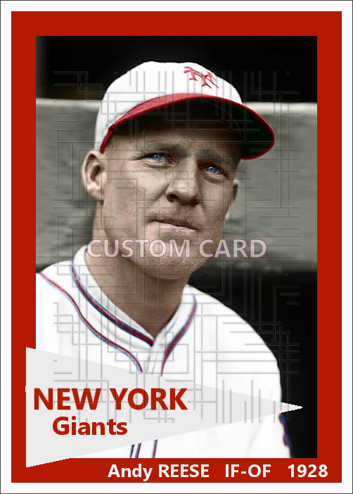 Andy Reese - 1928 New York Giants - choose a size & style