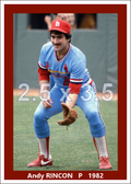 Andy Rincon - 1982 St. Louis Cardinals - choose a size & style