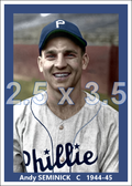Andy Seminick - 1944-45 Philadelphia Phillies - choose a size & style