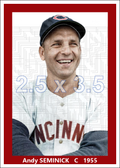 Andy Seminick - 1955 Cincinnati Reds - choose a size & style