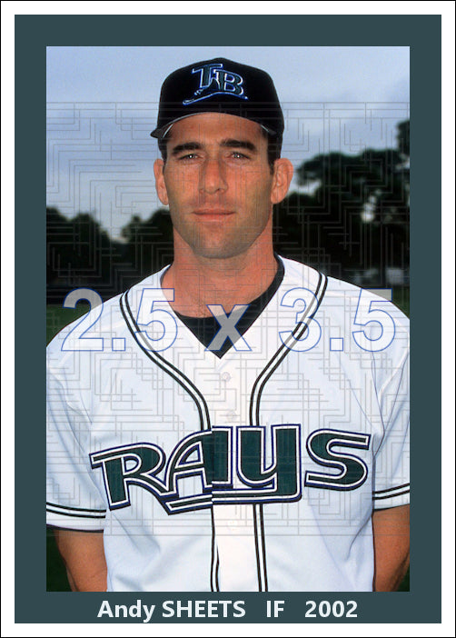 Andy Sheets - 2002 Tampa Bay Devil Rays - choose a size & style